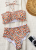 Kwiatowe bikini z falbankami 227
