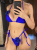 Bikini z kwiatową aplikacją 3D