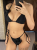 Bikini z kwiatową aplikacją 3D