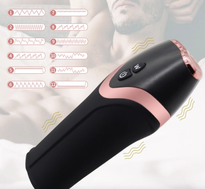 Stylowy masturbator męski XUANAI z 12 trybami wibracji. Miękki silikon, wodoodporność, ładowanie USB, łatwe czyszczenie i dyskretna wysyłka. Sprawdź teraz!