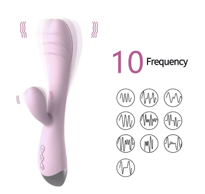 Wibrator punktu G z funkcją stymulacji łechtaczki. 10 trybów wibracji, ergonomiczny kształt, miękki silikon i elegancki design. Idealny do intensywnych doznań.