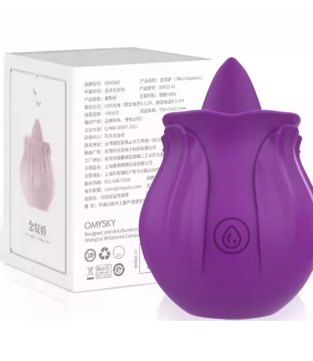 Wibrator ssący Rose dla kobiet z 10 trybami pulsacji. Stymulator łechtaczki i sutków wykonany z silikonu medycznego FDA. Wodoodporny IPX6, ładowanie USB, dyskretny design róży.