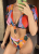 Kolorowy 3-częściowy strój kąpielowy damski z topem plażowym. Modne bikini z wysokim stanem, regulowanymi ramiączkami i szybkoschnącym materiałem. Idealny na plażę i wakacje.